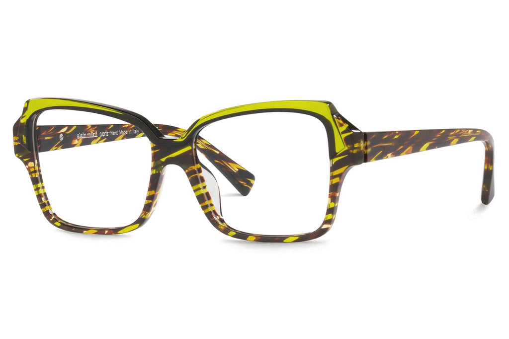 Alain Mikli - A03152 Eyeglasses Savane Brown/Noir Mikli/Transparent Green