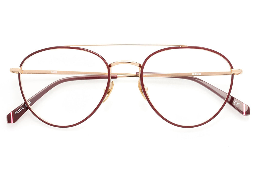 Kaleos Eyehunters - Goldmill Eyeglasses Burgundy/Gold