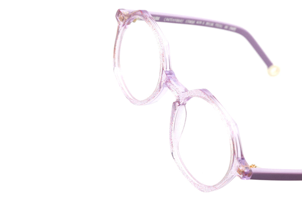 Kaleos Eyehunters - Newton Eyeglasses Lilac with Glitters