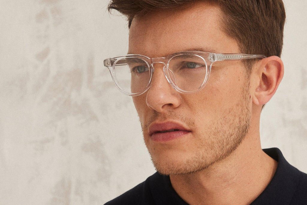 Lunetterie Générale - Casablanca Eyeglasses Crystal Clear/Palladium (Col.lV) Men