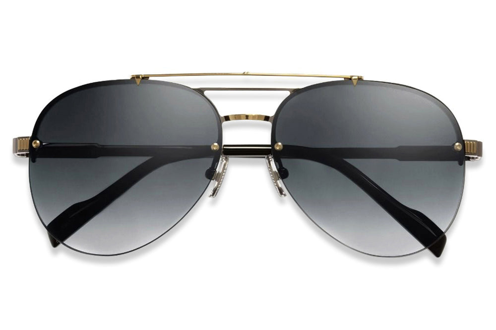 Louis Vuitton Clockwise Canvas Sunglasses Gun Metal & Canvas. Size W