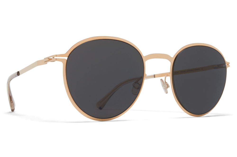 Mykita - Kasimir Sunglasses | Specs Collective, Champagne Gold with Dark Grey Solid Lenses