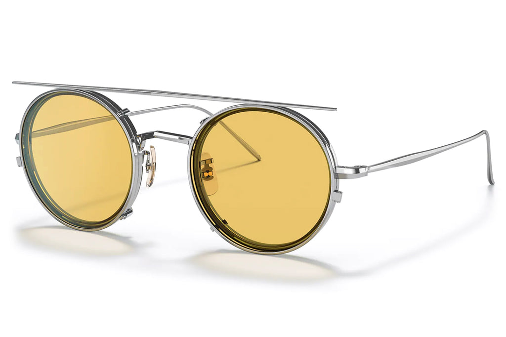 Oliver Peoples | G. Ponti-2 (OV1292T) Eyeglasses Brushed Chrome-Washed Sage with Mustard Lenses