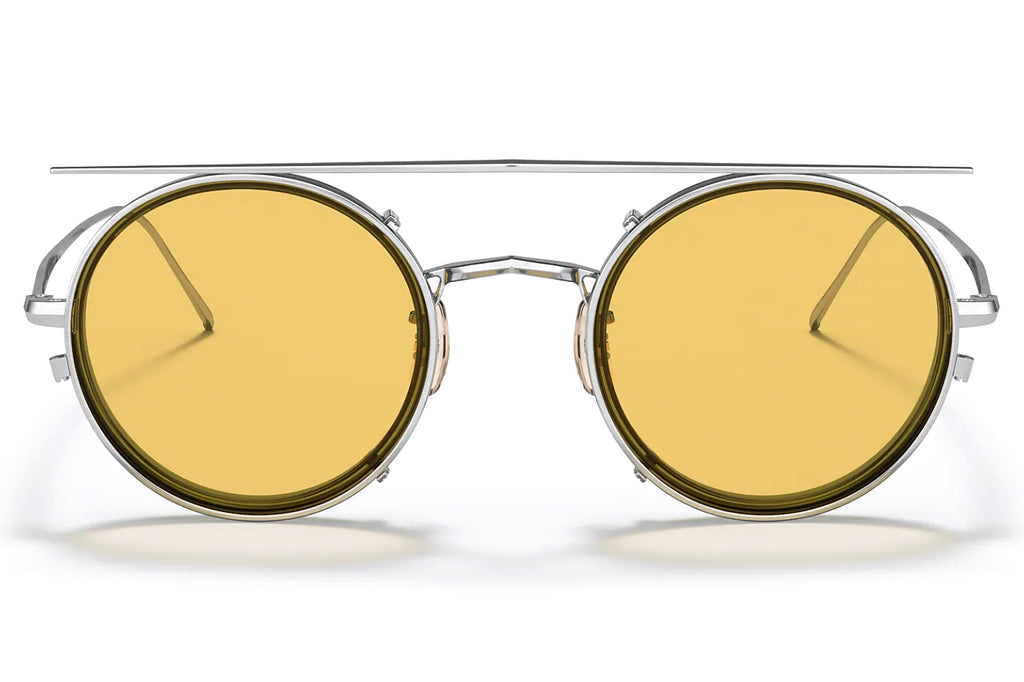 Oliver Peoples | G. Ponti-2 (OV1292T) Eyeglasses Brushed Chrome-Washed Sage with Mustard Lenses