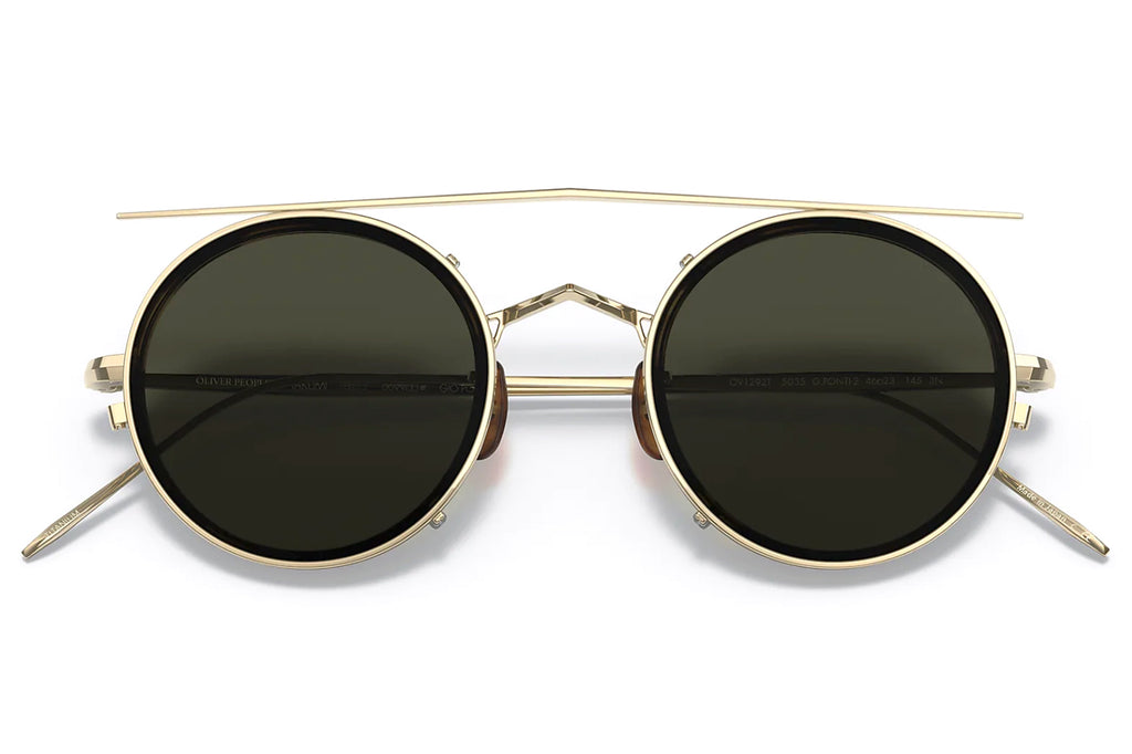 Oliver Peoples | G. Ponti-2 (OV1292T) Eyeglasses Soft Gold-G.P Tortoise with G15 Lenses