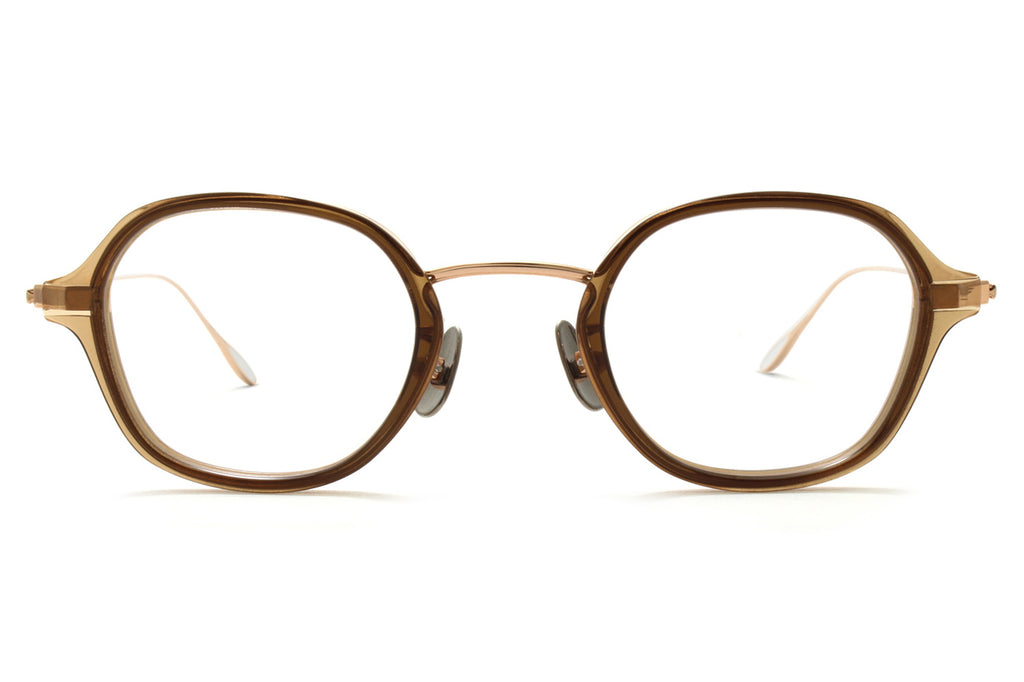 Yuichi Toyama - F. Marianne (U-131) Eyeglasses Pink Gold/Clear Brown